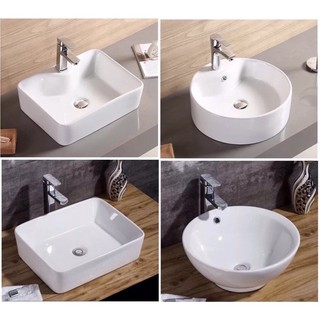 Chậu lavabo sứ đặt bàn cao cấp [ GIÁ SỈ - Tặng XIFONG Xả Ruột Gà ]