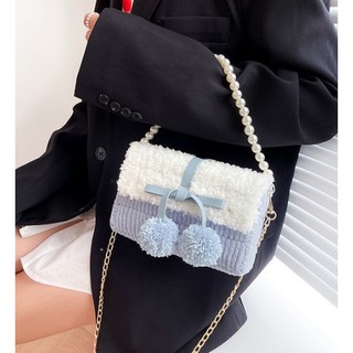 Sét túi tự đan pom pom