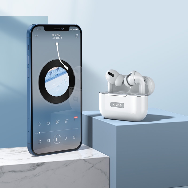 Tai nghe Bluetooth BT5.0 BASIKE KV-TW30 TWS chống ồn Có ba màu Cho IPAndroid OPPO