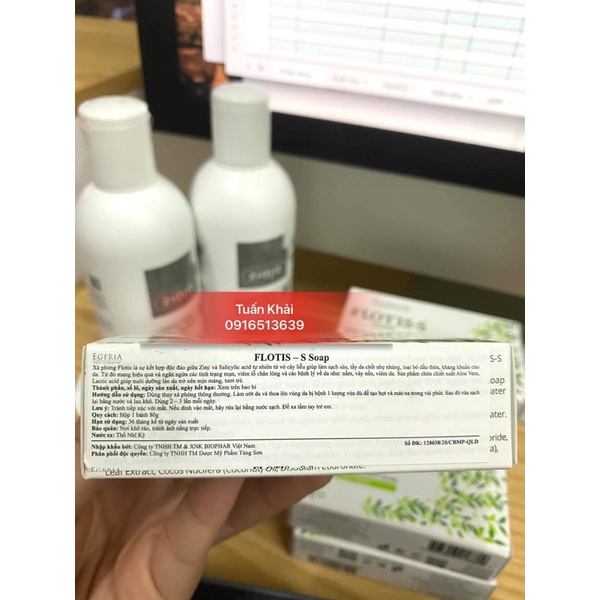 XÀ PHÒNG HỖ TRỢ GIẢM MỤN EGERIA FLOTIS - S SOAP