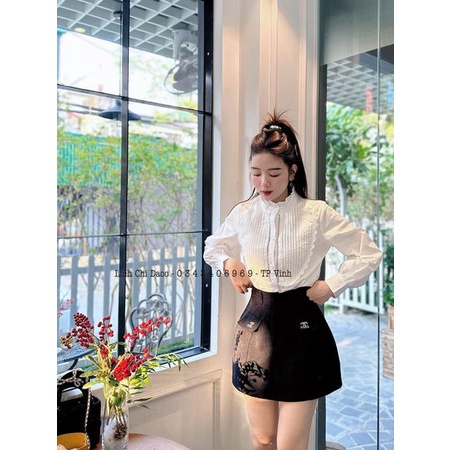 Áo sơ mi vạt bầu xinh (kèm ảnh thật và video)