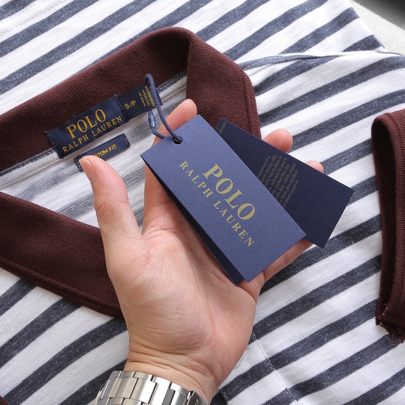 ÁO POLO SỌC NGANG LOGO CON NGỰA