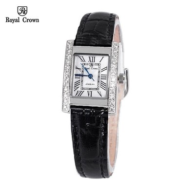 Đồng hồ nữ chính hãng dây da Royal Crown 6306 mặt nhỏ chống nước đẹp, sang chảnh, thời trang