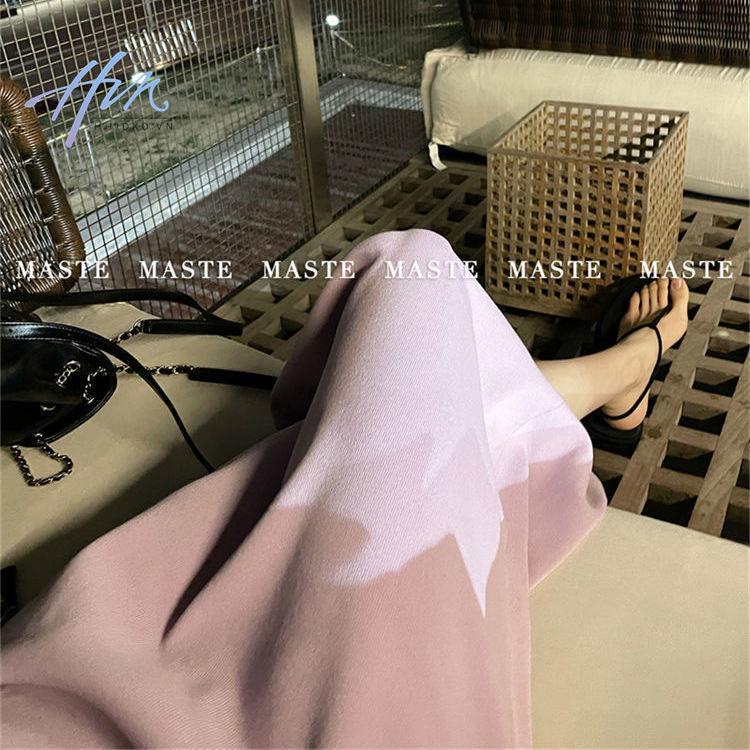 Đầm Hai Dây Dệt Kim Dáng Dài Màu Trơn Phong Cách Hong Kong Thời Trang Mùa Hè 2022 Cho Nữ