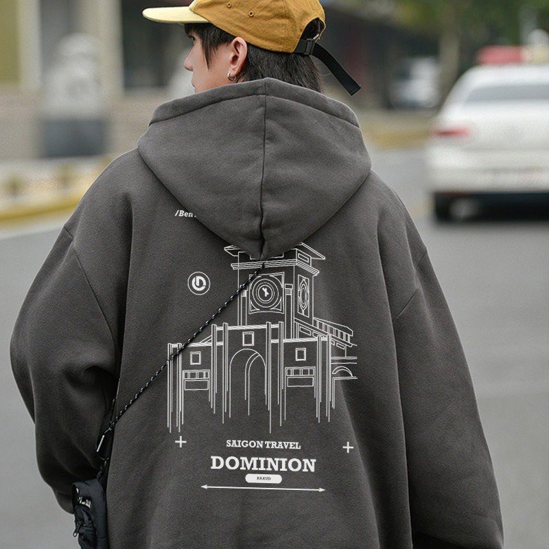 Áo hoodie CHỢ BẾN THÀNH nam nữ Form rộng - khoác nỉ form Unisex