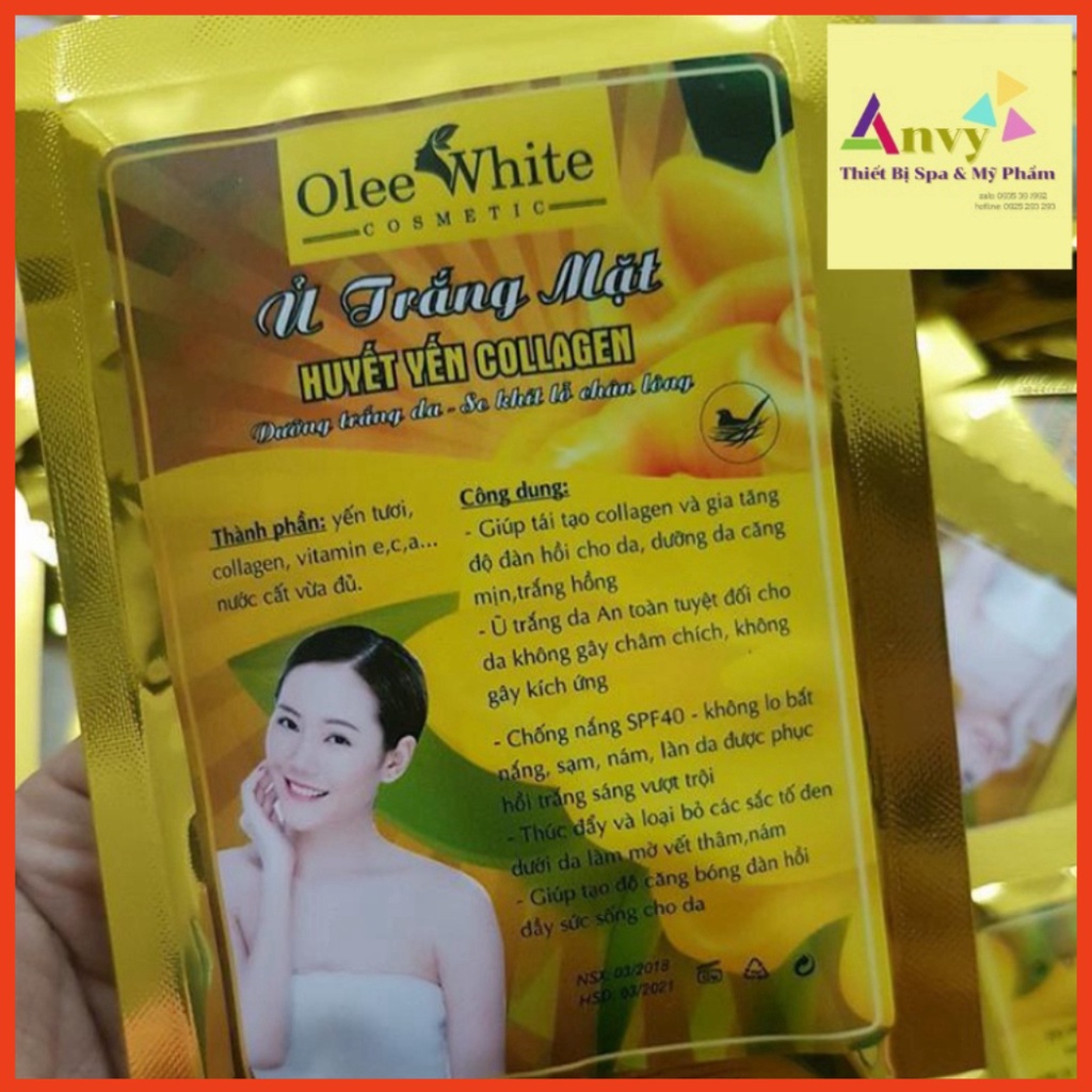 Ủ Trắng Mặt Huyết Yến Collagen - Hàng Chuẩn Loại 1