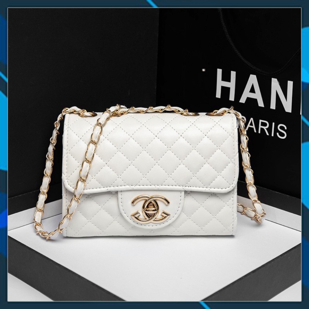 Túi xách đeo chéo nữ dây xích phong cách Hàn Quốc đẹp da thật cao cấp TX07