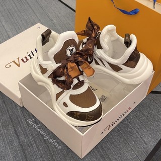 GIÀY L’V WHITE BROWN LAI AU SC [ Full Box + Free Ship ]