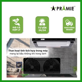 Combo 2 bánh than hoạt tính máy hút mùi pramie chính hãng