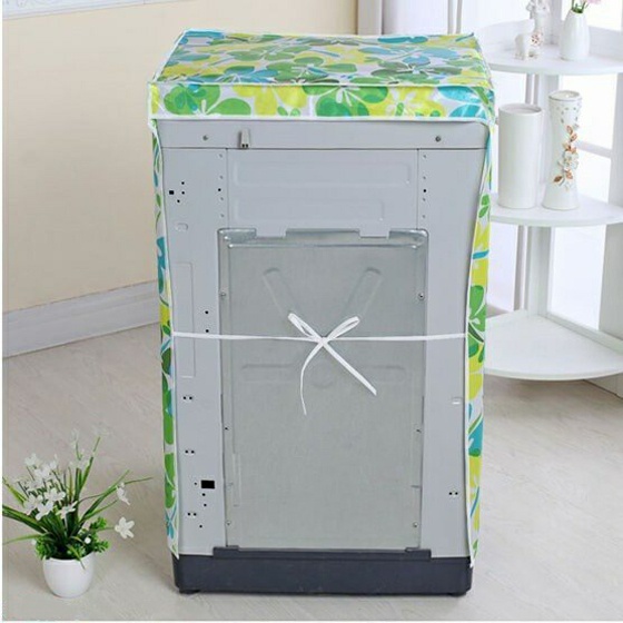 Áo trùm máy giặt cửa trên 8 - 9kg vải satim chống nước chống bụi