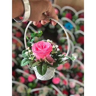 Giỏ nhí cắm hoa (12*7cm)