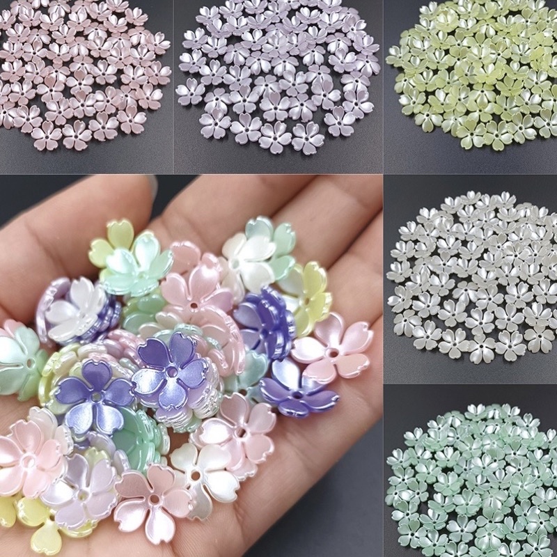 Set 100gr cánh hoa anh đào làm hoa nhựa trang trí diy handmade