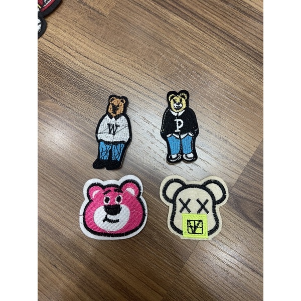 Patch vải ủi nhiệt hình thêu hình gấu dễ thương hot hit
