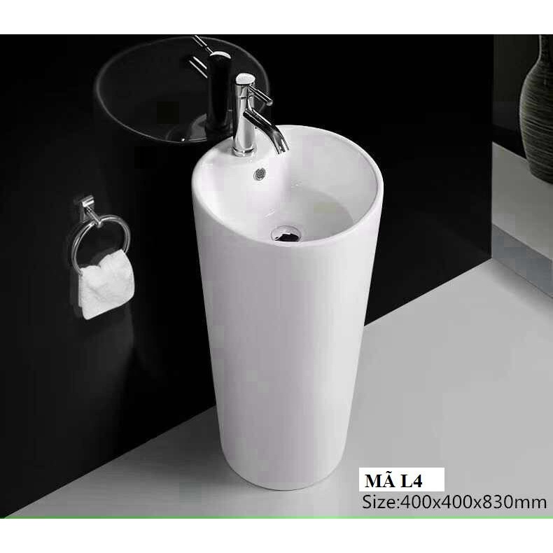Lavabo Aqua cera hình trụ đứng đặt sàn