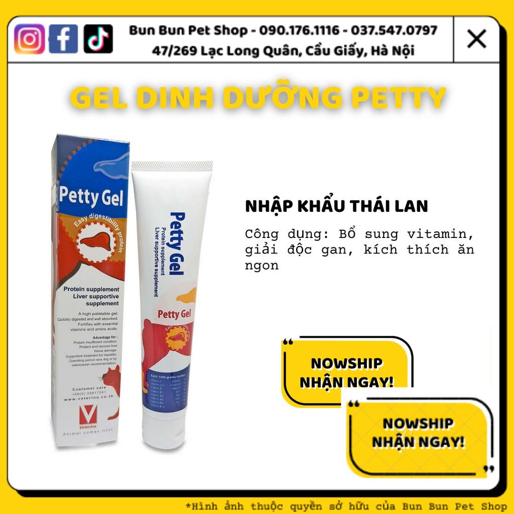 Gel Dinh Dưỡng Thức Ăn Bổ Sung Protein Dễ Tiêu Hoá Và Hỗ Trợ Gan Cho Chó Mèo Petty Gel 100g