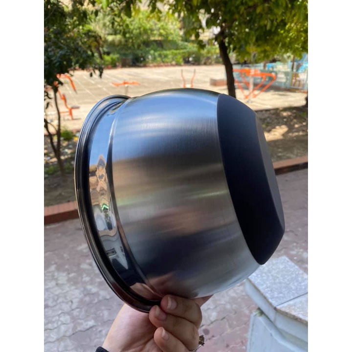 Thau trộn đế cao su 26cm