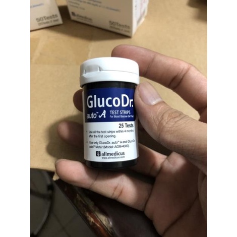 Que thử đường huyết Gluco Dr AGM-4000 25 que và 50 que ( CAM KẾT DATE XA)