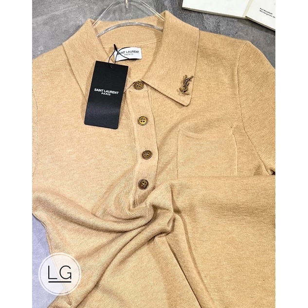 Áo len polo cộc tay Y.S.L hàng QCCC