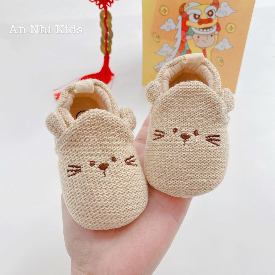 Giày cho bé sơ sinh chuột kute từ 0 - 9thang tuổi