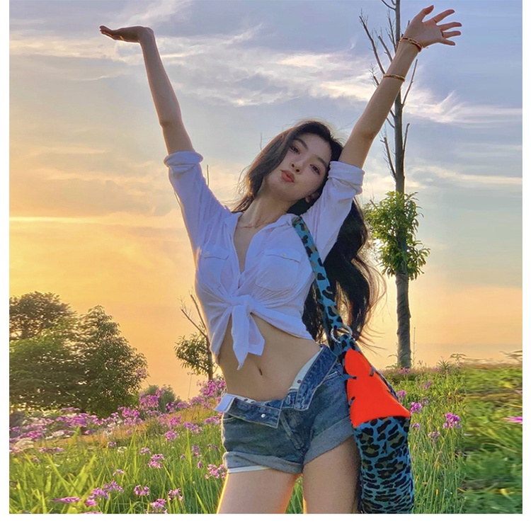 Áo sơ mi kiểu WEIRD PUSS tay dài cổ bẻ thời trang quyến rũ xinh xắn dành cho nữ