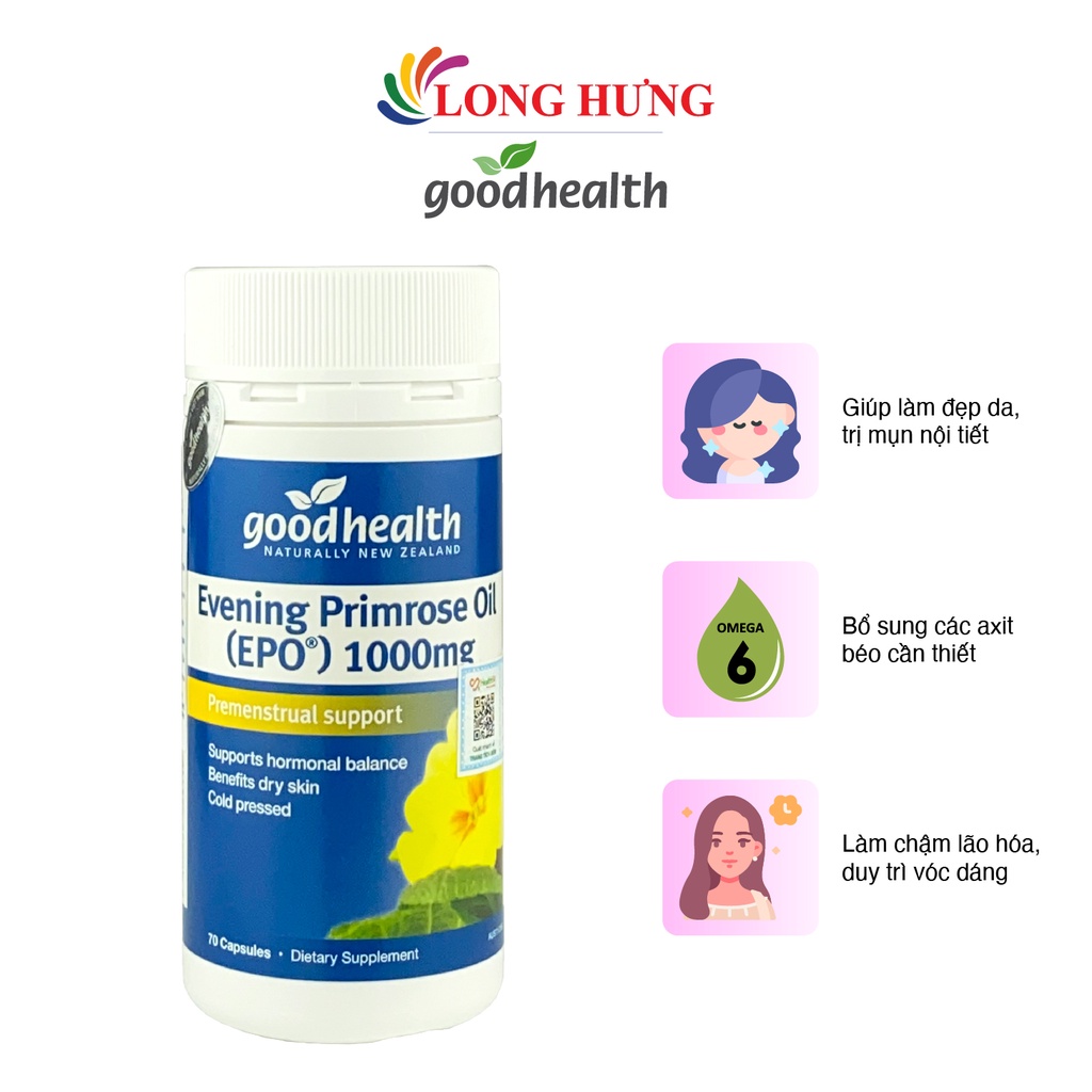 HSD 052024 Viên uống Hoa Anh Thảo Wagner Evening Primrose Oil 1000mg