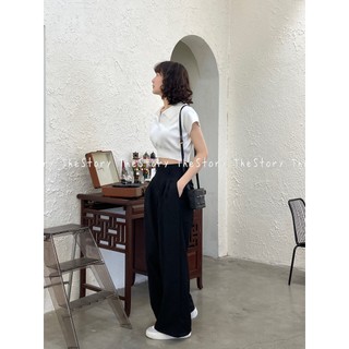 Áo polo croptop [STORY] A2974 (ảnh thật)