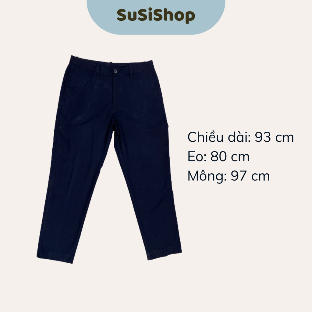 Quần Kaki Xanh Đen Nam UNIQLO CHÍNH HÃNG [2Hand]