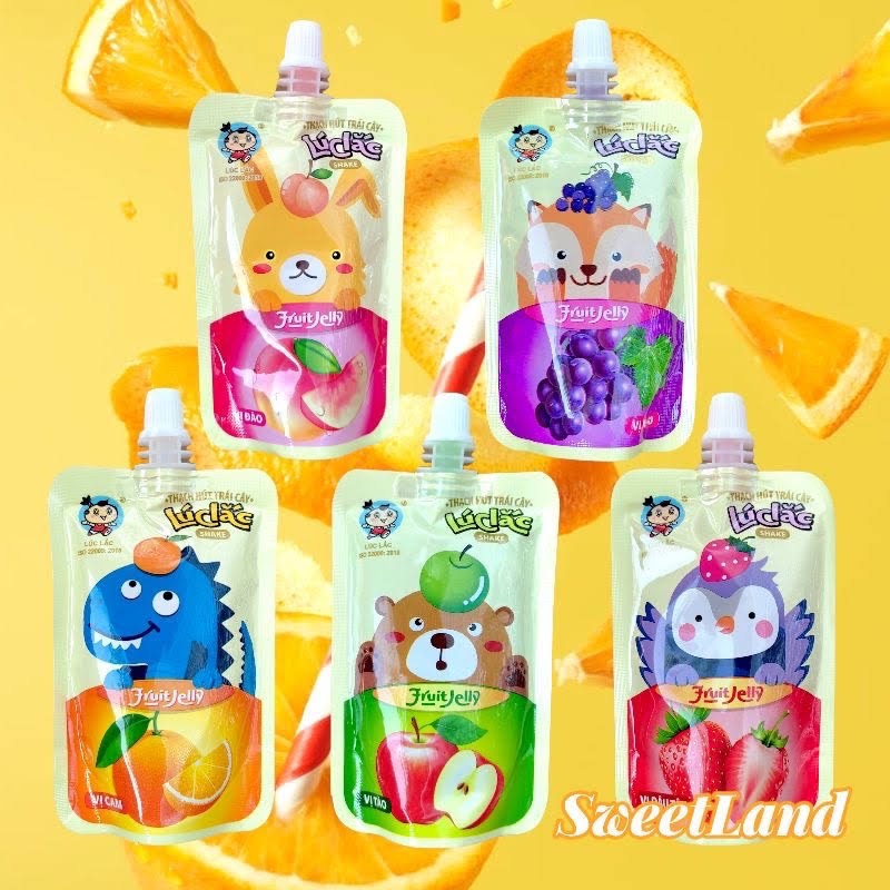 Thạch lúc lắc, thơm ngon, giàu dinh dưỡng, bổ sung vitamin, nhiều vị trái cây hấp dẫn