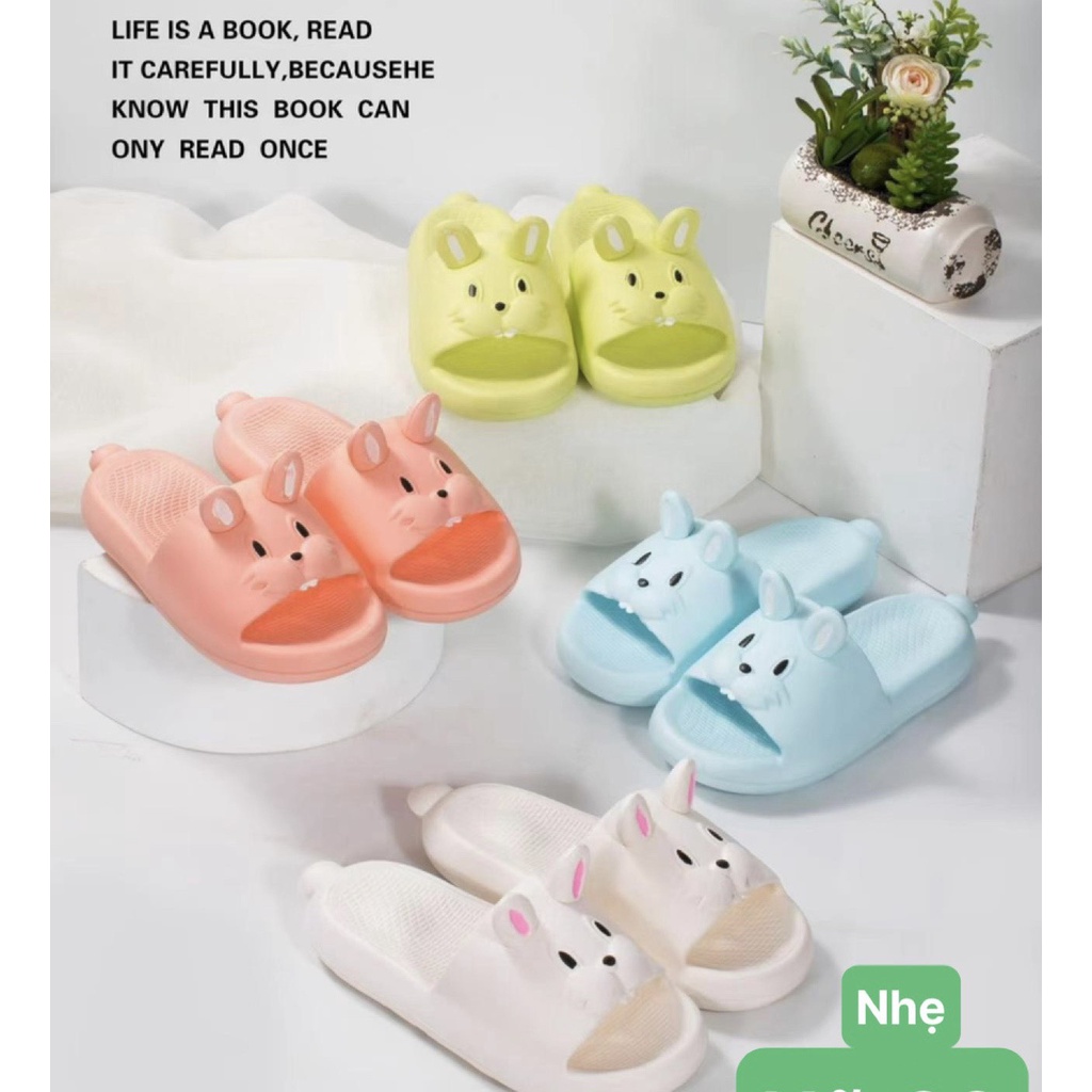 Dép Bánh Mì Hình Con Thỏ Xinh Tăng 1size