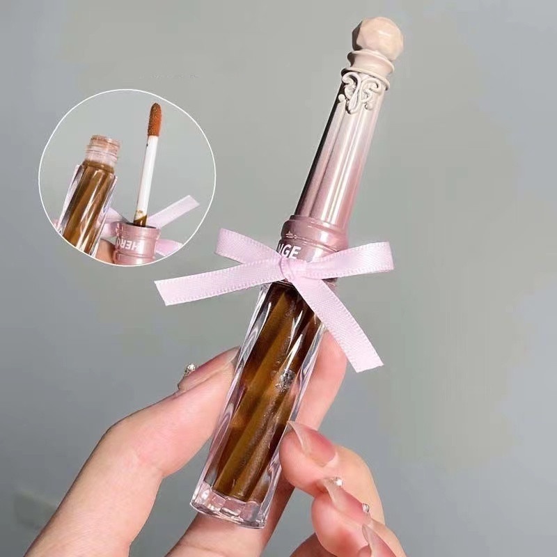 Son Bóng Dạng Lỏng Dưỡng Ẩm Lâu Trôi Chống Thấm Nước Màu Trắng Hình Nơ HERORANGE