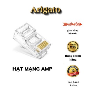 Hạt mạng amp,đầu bấm mạng amp rj45 hộp 100 hạt
