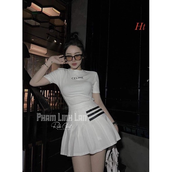 Chân váy tenis sọc ngang HT12