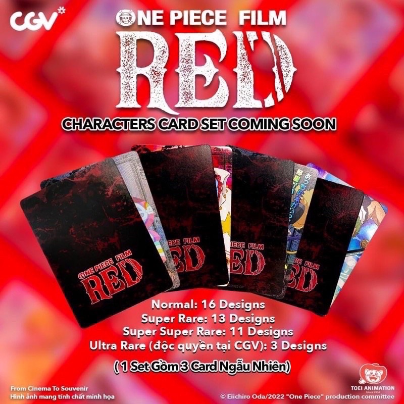 Pack Card One Piece Film Red CGV