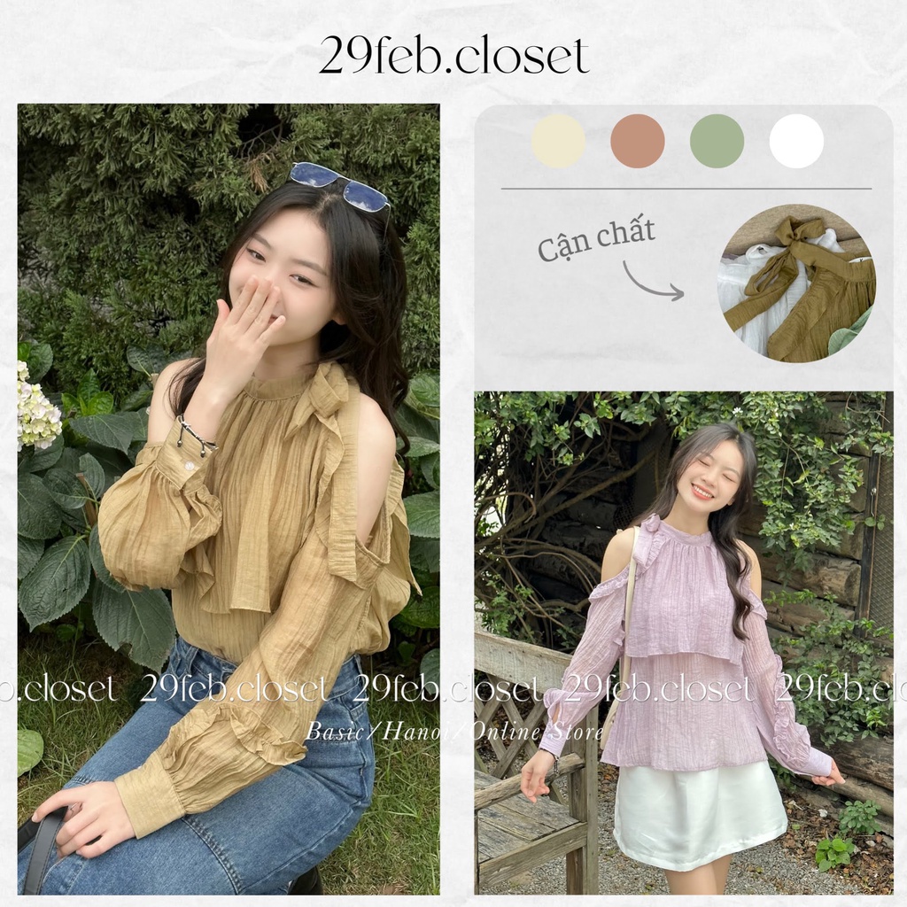 Áo yếm voan tơ bèo cách điệu - 29feb.closet - A217