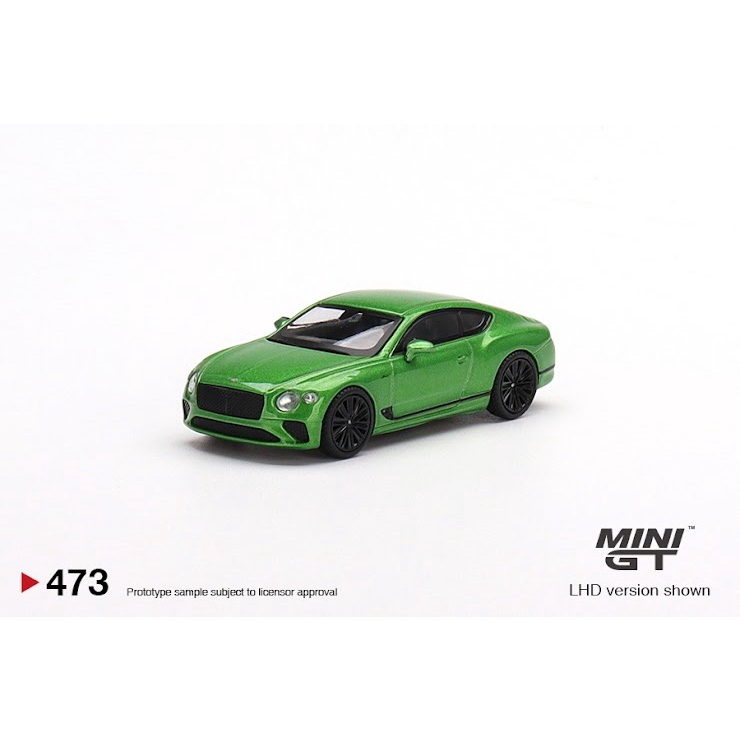 Mini GT #473 Bentley Continental GT Speed 2022 Apple Green-Xe mô hình tỷ lệ 1:64 chính hãng - Saigontoys