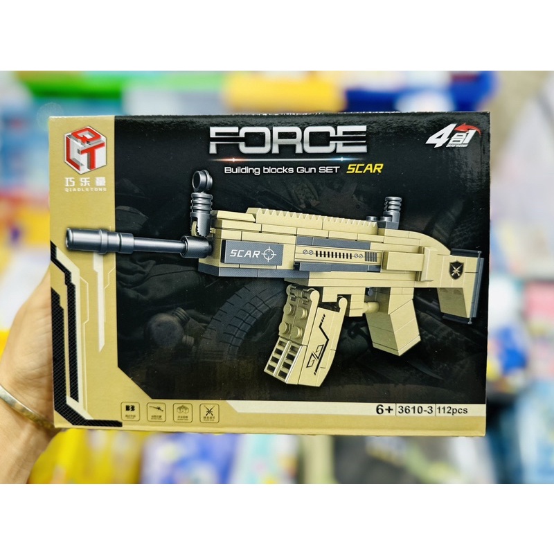 Đồ Chơi Lắp Ráp Mô Hình Súng Size Trung, Đồ Chơi Xếp Hình 3D Nonlego Mô Hình Súng