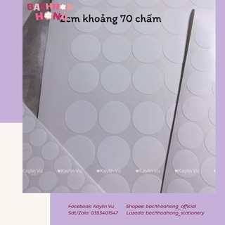STICKER TRÒN TRẮNG DECO TOPLOADER