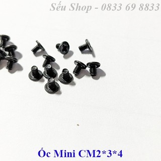 Combo 10 ốc mini CM 2*3*4 màu trắng / đen