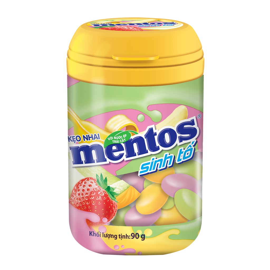 Kẹo Nhai Mentos hương trái cây (Hộp 6 hũ)