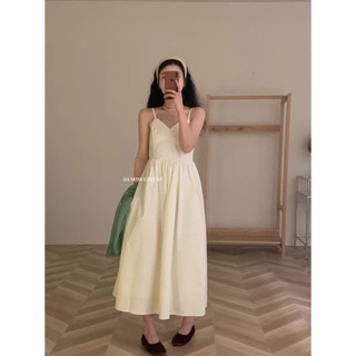 Đầm hai dây cổ V 3 màu