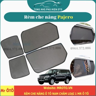 Rèm che nắng xe Pajero Sport 2010-2021,Pajero V6 3000,3500-Hàng Loại 1 Mr Ô Tô,vải dày, chống nắng tốt,dễ lắp vừa khít