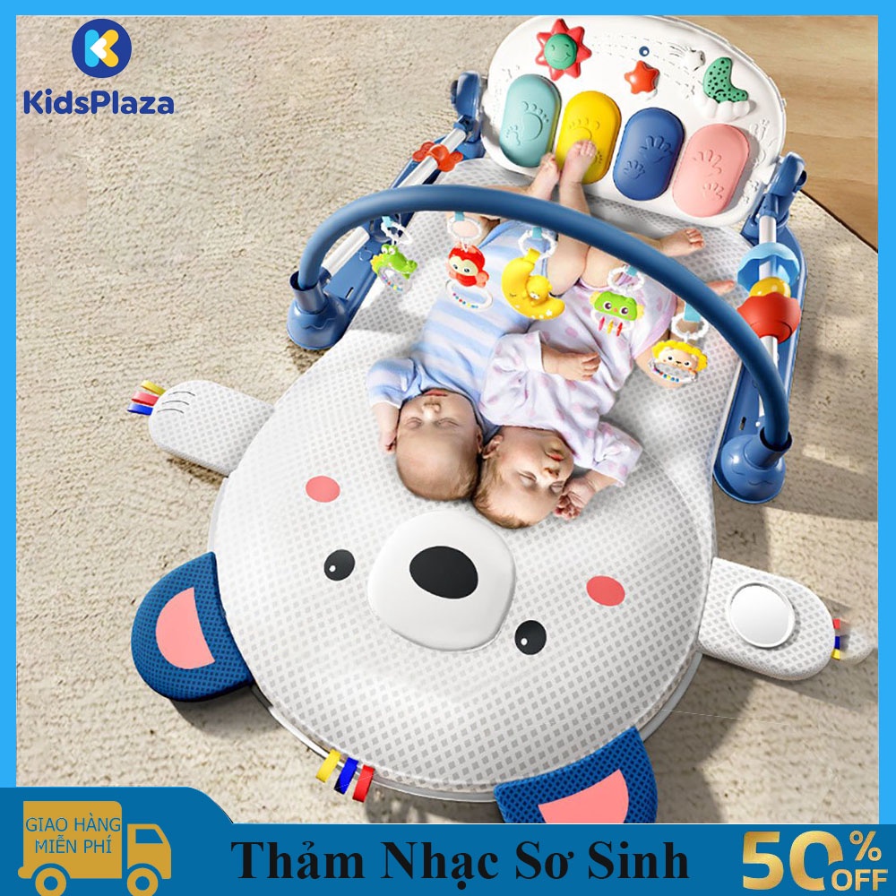 Đồ chơi trẻ em thàm nhạc cho bé, kết hợp đạp chân piano đèn nhạc có điều khiển. Đệm thoáng khí không toát mồ hôi lưng.