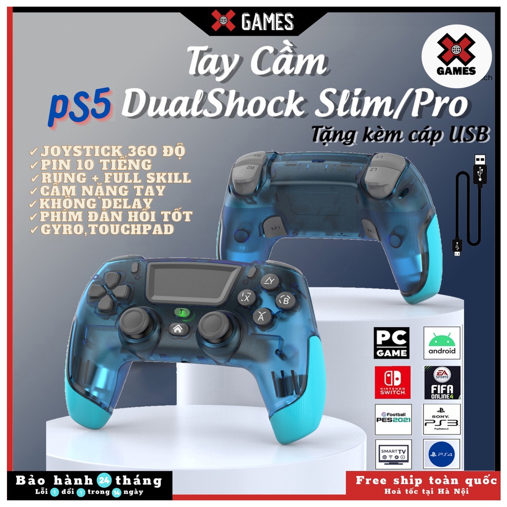Tay Cầm Chơi Game Không Dây P06, Tay cầm chơi Fifa Online 4 full skill tốt hơn tay cầm ps4 , ps5, tay xbox 360, S03, PXN