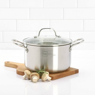 Nồi Inox 304 Fivestar Plus thân đúc đáy liền size 16cm kèm vung kính