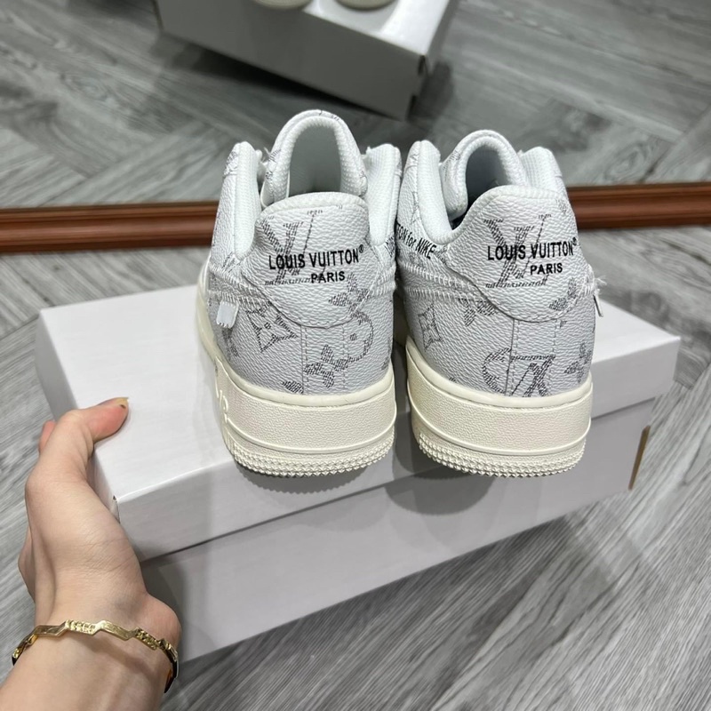 Giày sneaker AF1 LV Đen, LV Xám Grey họa tiết  Giày thể thao air force one mix lv họa tiết cực chất FullBoxBill