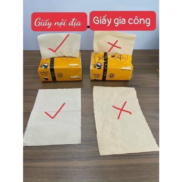 Thùng 30 Gói Giấy Ăn Gấu Trúc Sipao Siêu Dai, Siêu Mềm, Siêu Thấm