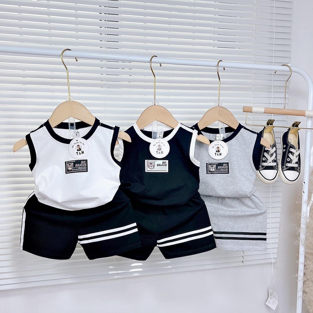 Quần áo trẻ em cho bé trai và gái chất cotton cao cấp hình in trước ngực siêu ngầu MiDu Kid