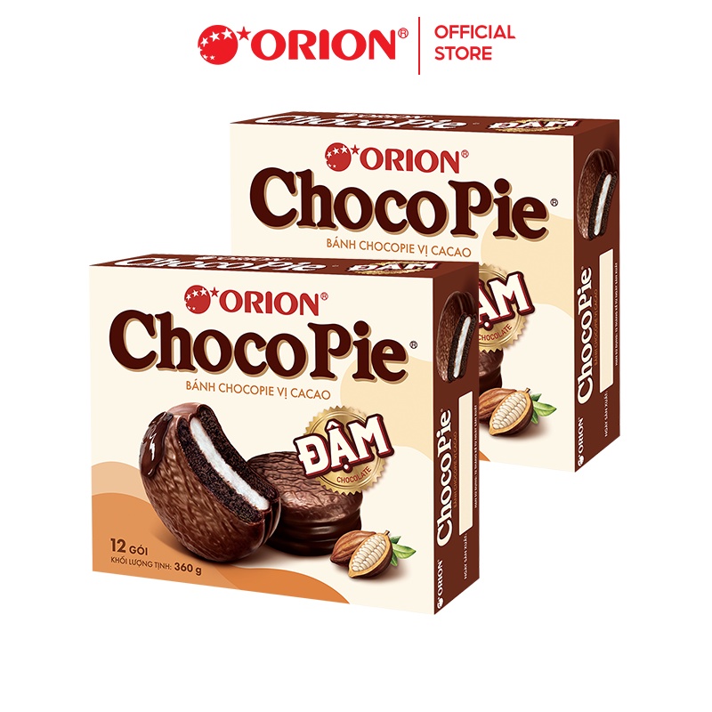 Combo 2 Hộp Bánh Orion Chocopie ĐẬM (360g/hộp)