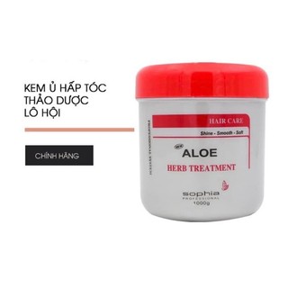 ủ -hấp -xả tóc aloe sophia phục hồi tóc hư tổn 1000ml