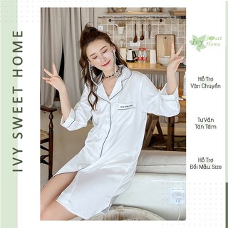 Đầm ngủ lụa Satin Ivysweethome IVY126